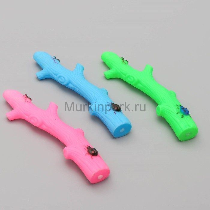 Игрушка пищащая "Веточка", 24 см, микс цветов