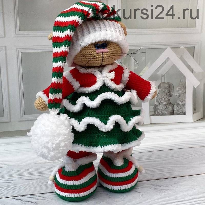 Комплект одежды для зайки и котика 'Рождественское настроение' (Галина Пташкина)