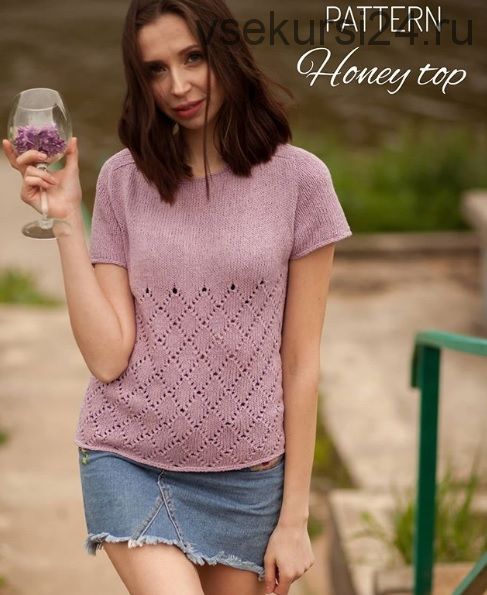 Футболка 'honey_top' (miss_knitochka)