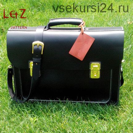 Кожаный портфель, модель BDQ-14 [LetZ pattern]