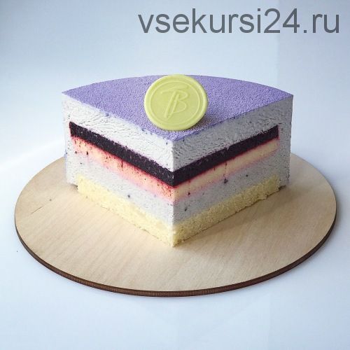 [Cake Pro] Видео урок и техкарта Муссовый Торт 'Лаванда' (Александра Овешкова)