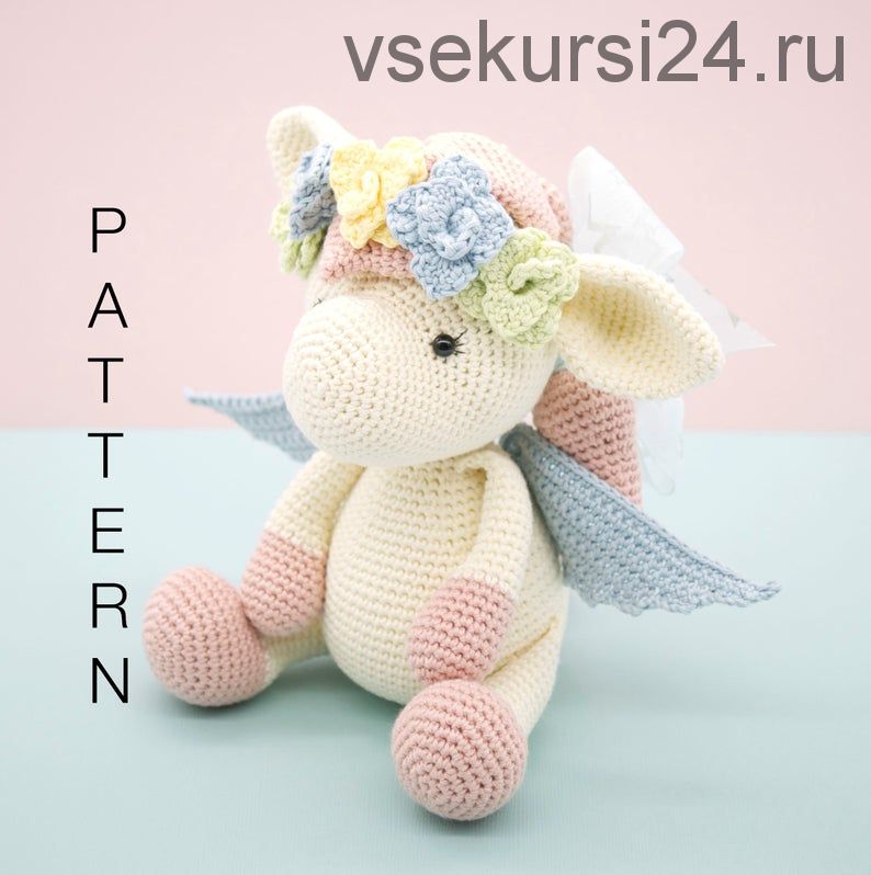 [Игрушки] Harriet the pegasus / Пегас Харриэт (TheLittleHookCrochet)