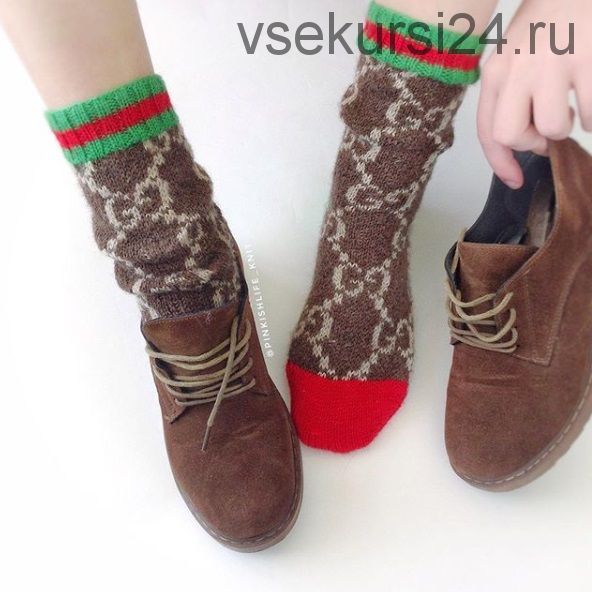 Носки 'Gucci socks' (pinkishlife_knit)