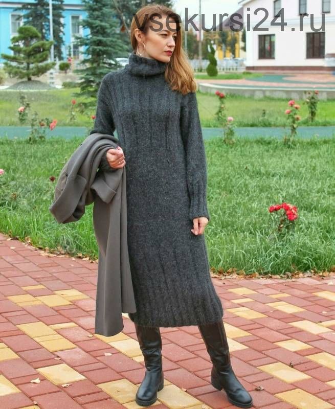 Платье Comfort twist dress (knitting_ok)