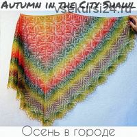 Шаль 'Осень в городе' (olga_shkineva_)