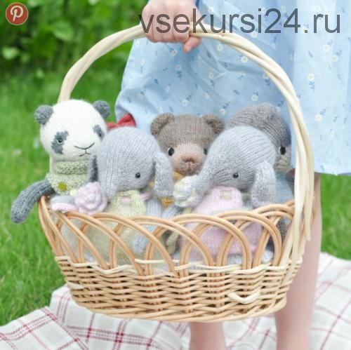 Вязаная игрушка спицами слоненок Элифи. Прямой метод (Екатерина Попова)