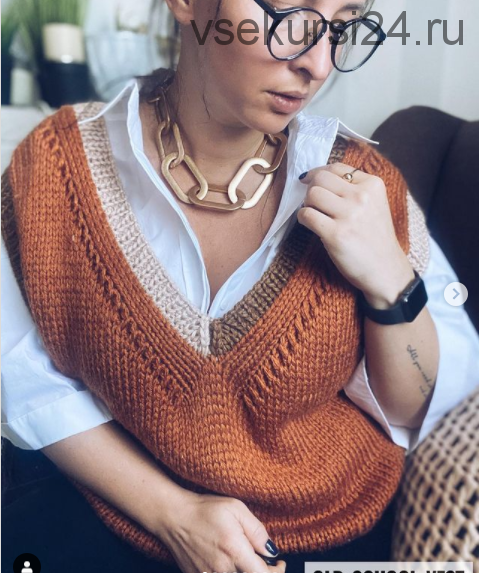 Жилет «Оld_school_vest» (grenka87knit)