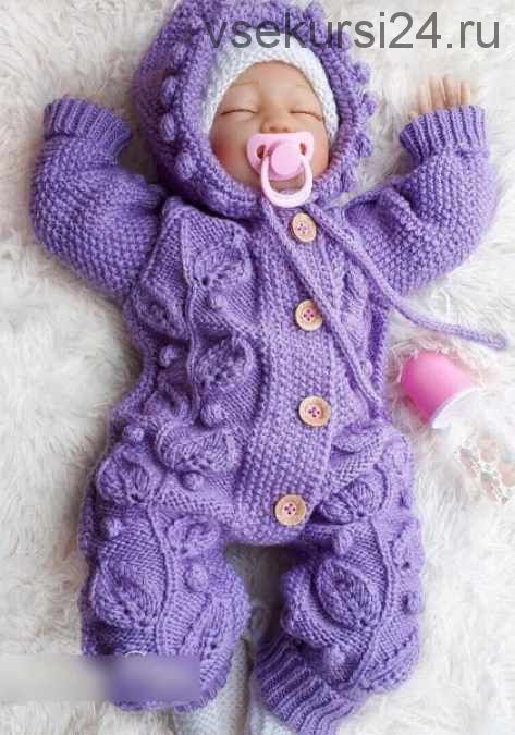 [Вязание] Детский комбинезон Berry Bear Baby (elfcrochet)