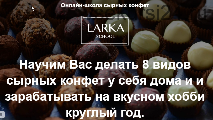 [Larka School] Онлайн школа сырных конфет. Тариф Оптимальный (Лариса Баранихина)