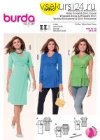 Платье с запахом №6957 — выкройка из Каталог Burda осень-зима/2015/2016 [Burda Style]