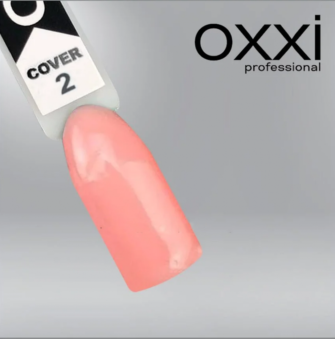 Камуфлирующая база для гель-лака Oxxi Professional Cover Base Coat 2 персиковая, 10мл