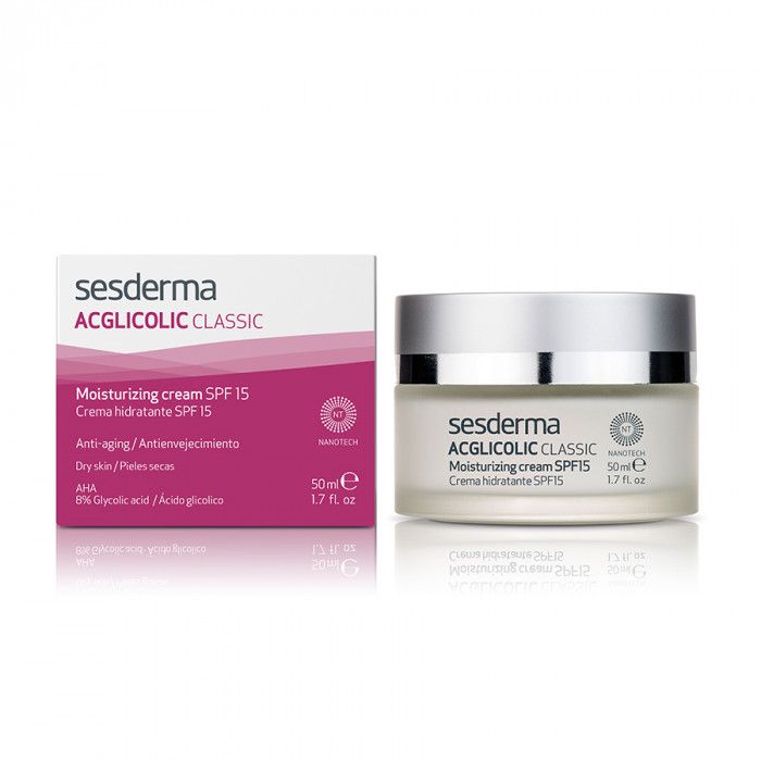 ACGLICOLIC CLASSIC Moisturizing cream SPF 15 – Крем увлажняющий с гликолевой кислотой СЗФ 15 Sesderma (Сесдерма) 50 мл