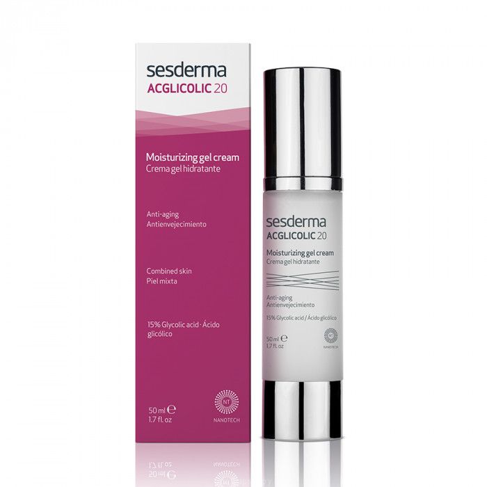 ACGLICOLIC 20 Moisturizing gel cream – Крем-гель увлажняющий с гликолевой кислотой Sesderma (Сесдерма) 50 мл