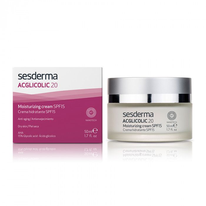 ACGLICOLIC 20 Moisturizing cream SPF 15 – Крем увлажняющий с гликолевой кислотой СЗФ 15 Sesderma (Сесдерма) 50 мл