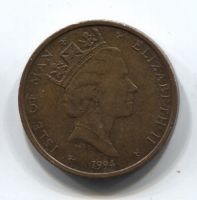 1 пенни 1994 Остров Мэн