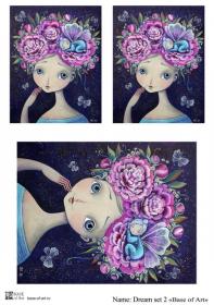Декупажная карта Base of art, 20*30 см, Dream set 2