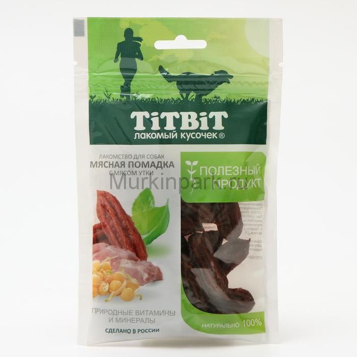 Лакомство TiTBiT для собак, помадка мясная, утка, 85 г