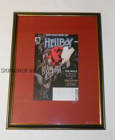 Автографы: Майк Миньола, Дункан Фегредо. На комиксе Хеллбой / Hellboy, 2008 г.