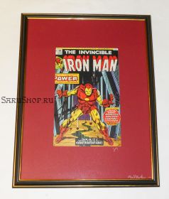 Автограф: Стэн Ли. На комиксе Железный человек / Iron Man. 1974 год. Редкость
