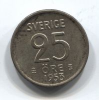 25 эре 1953 Швеция