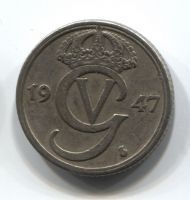 25 эре 1947 Швеция