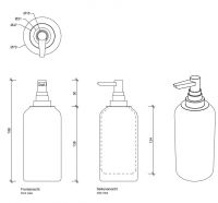 Ёмкость для жидкого мыла Decor Walther CR SSP настольная 932800 схема 3