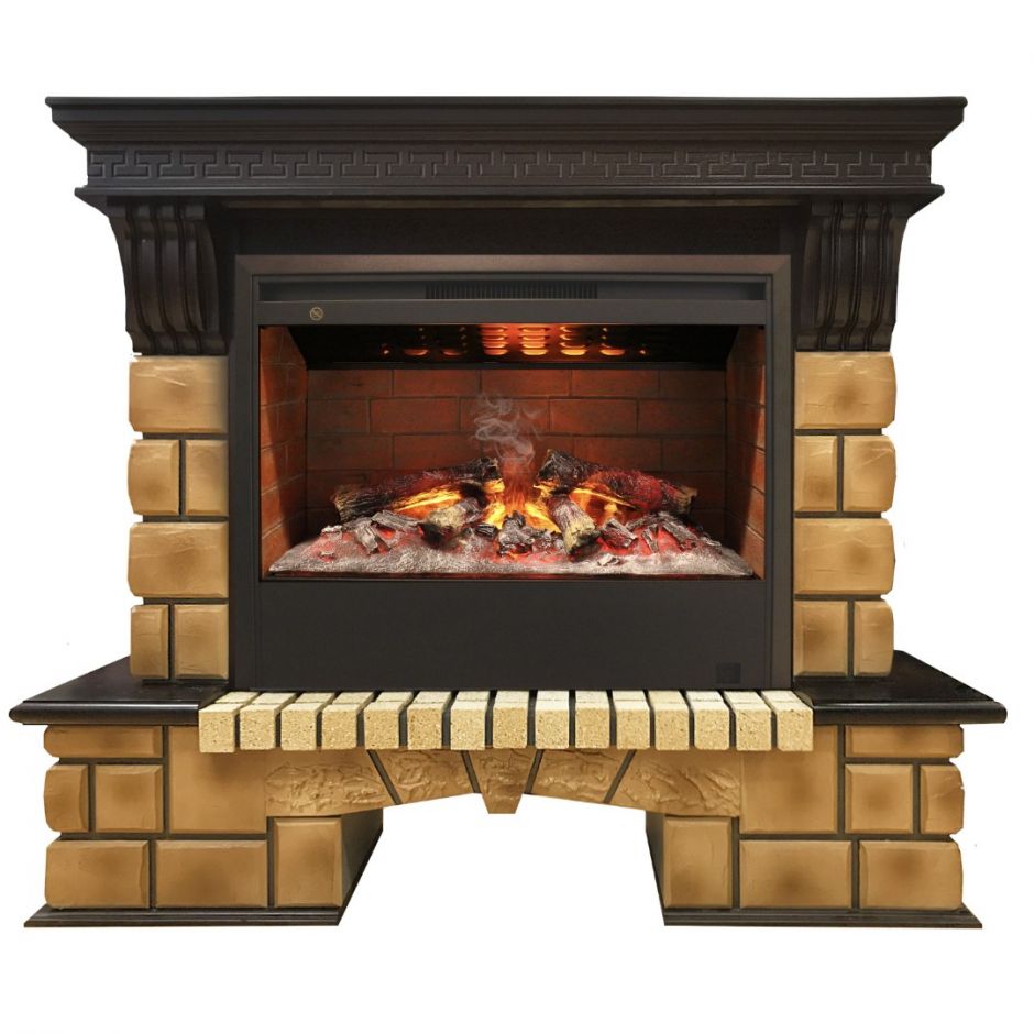 RealFlame Stone Brick 26 AO с Helios 26 3D