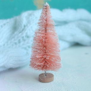Ёлочка для куклы 10 см розовая