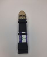 Ремешок для часов иск. кожа 22мм.черный STX