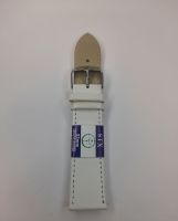 Ремешок для часов иск. кожа 22мм.белый STX