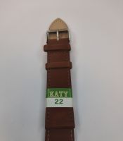 Ремешок для часов иск. кожа 22мм. коричневый katy