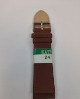 Ремешок для часов иск. кожа 24мм. коричневый katy