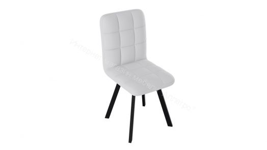 Стул «Франк» (паук) (Черный матовый/Кожзам Белый)