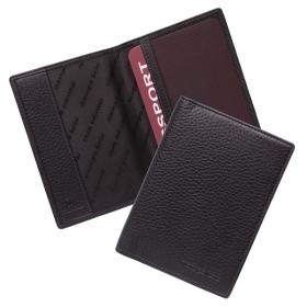 Обложка для паспорта Stampa Brio 142-1595F Black GRS