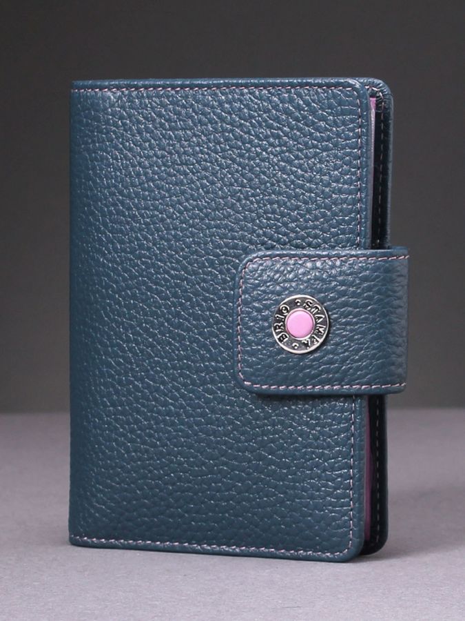 Обложка для документов с RFID защитой Stampa Brio 247-R-1415CF BLUE/PINK