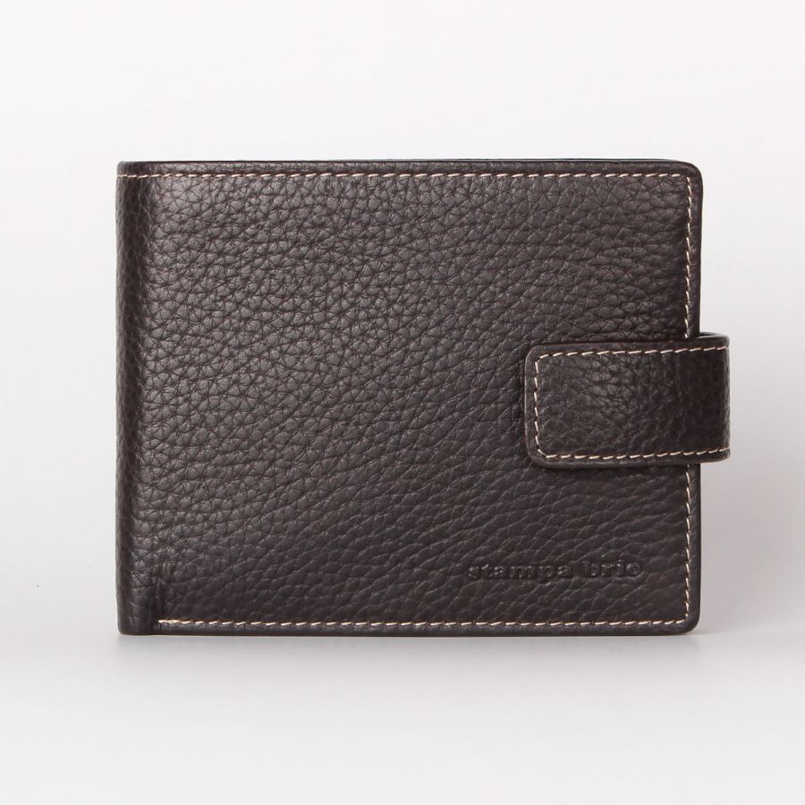 Кожаное портмоне Stampa Brio 663-4088F Brown BGS