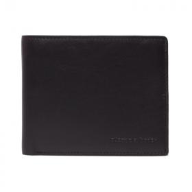 Кожаное портмоне с отделением на молнии Stampa Brio 669-5398C Black BKS