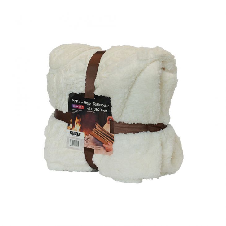 Плед SHERPA Blanket 150*200 см white