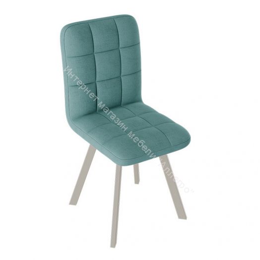 Стул «Франк» (паук) (Капучино матовый/Микровелюр Аквамарин)