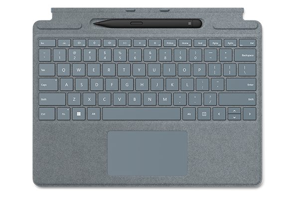Клавиатура Microsoft Surface Pro Signature Keyboard Alcantara (Ice Blue) + Slim Pen 2