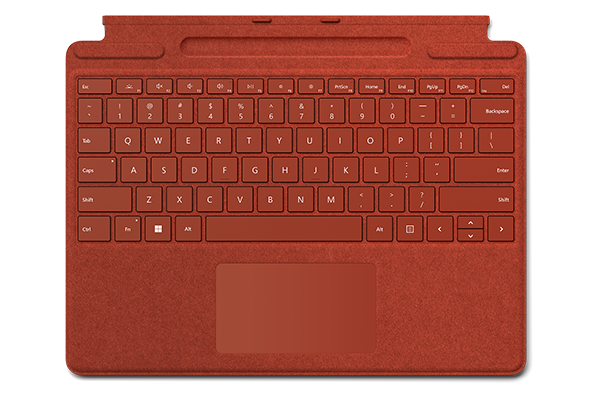 Клавиатура Microsoft Surface Pro Signature Keyboard Alcantara (Poppy red)