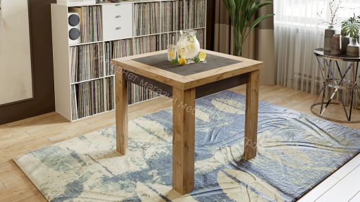 Стол раздвижной «Хьюстон» тип 3 (Дуб Вотан/Моод Темный)