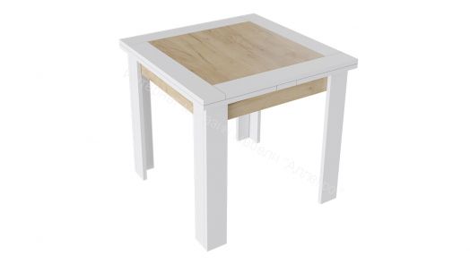 Стол раздвижной «Хьюстон» тип 3 (Белый/Дуб Крафт золотой)