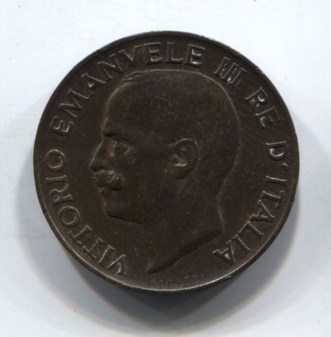 5 чентезимо 1919 года Италия, XF, редкий год