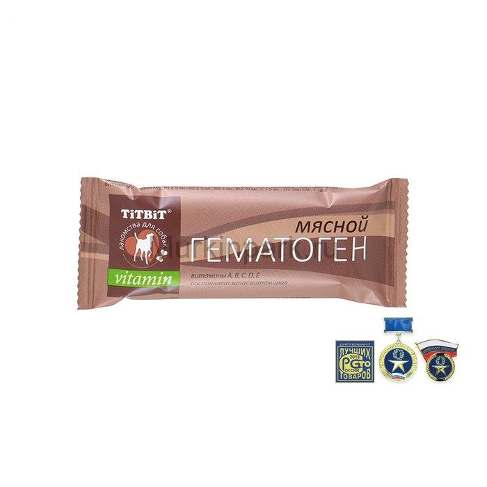 Гематоген Titbit мясной витаминный, 35 г