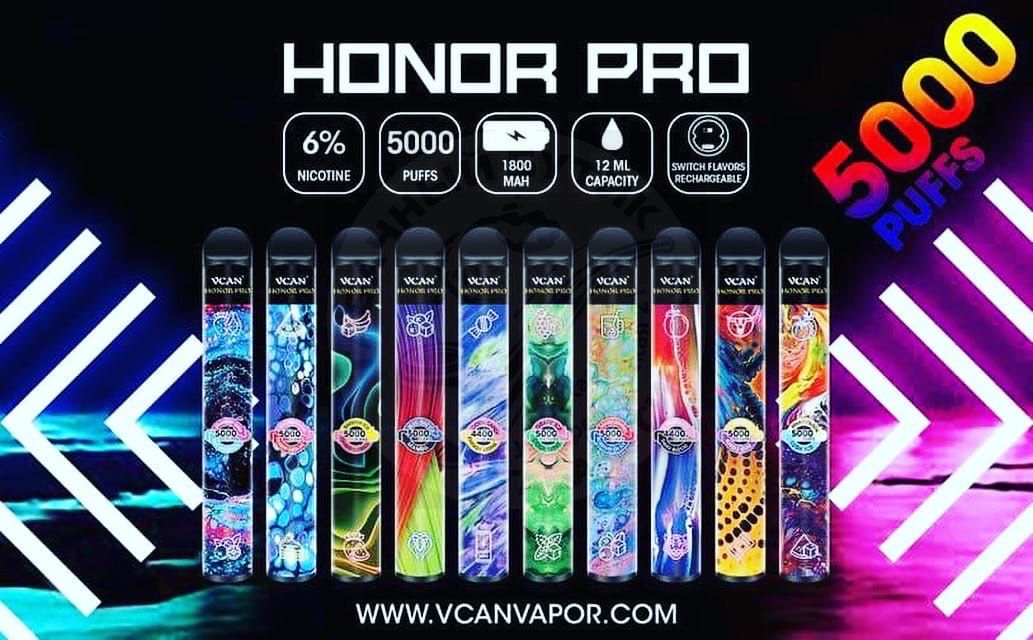 Одноразовая электронная сигарета Vcan Honor Pro 5000