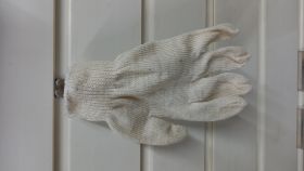 перчатки х/б 4 нити с ПВХ белые 10/200