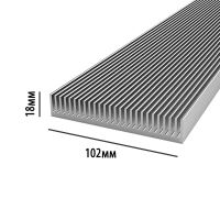 Профиль алюминиевый 102 мм х 18 мм х 2,6 кг