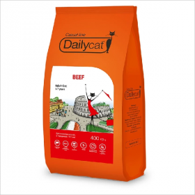 Сухой корм для кошек DailyCat Casual Line Adult Beef с говядиной 0.4 кг