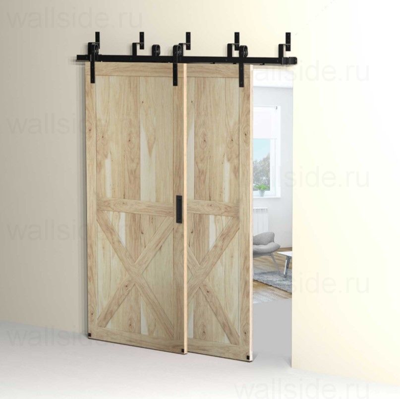 Настенная скоба для сдвоенных дверей Design Line